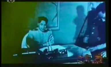 Kim Il Sung prepares to sign armistice, Moranbong Drum Set in foreground, July 30 2012